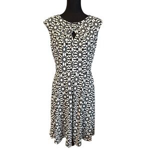 NWT Wisp Ceena Geometric Print Jersey Dress, Size 10, Stitch Fix, Casual,Stretch